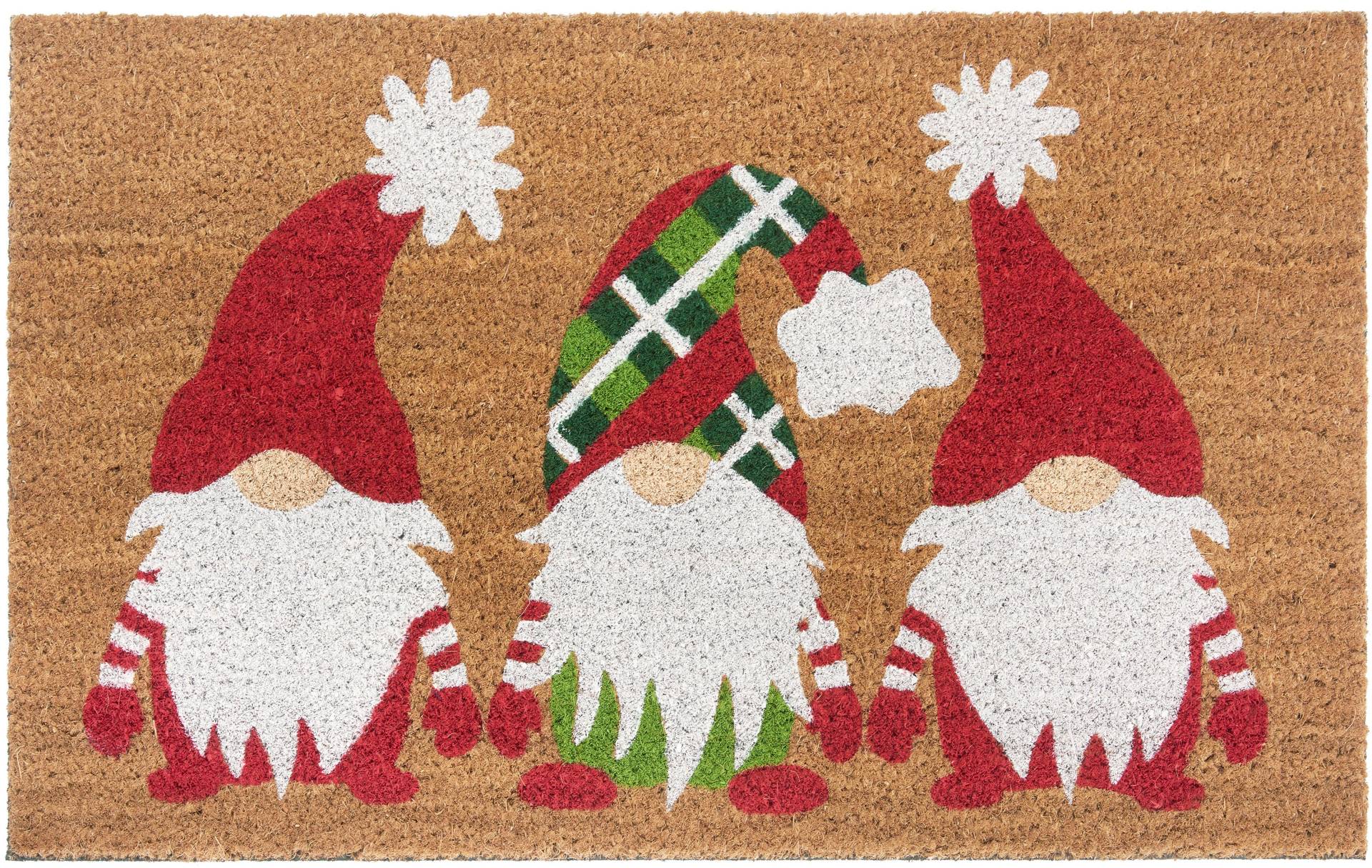 HANSE Home Fussmatte »Mix Mats Kokos Christmas Gnomes«, rechteckig von HANSE Home