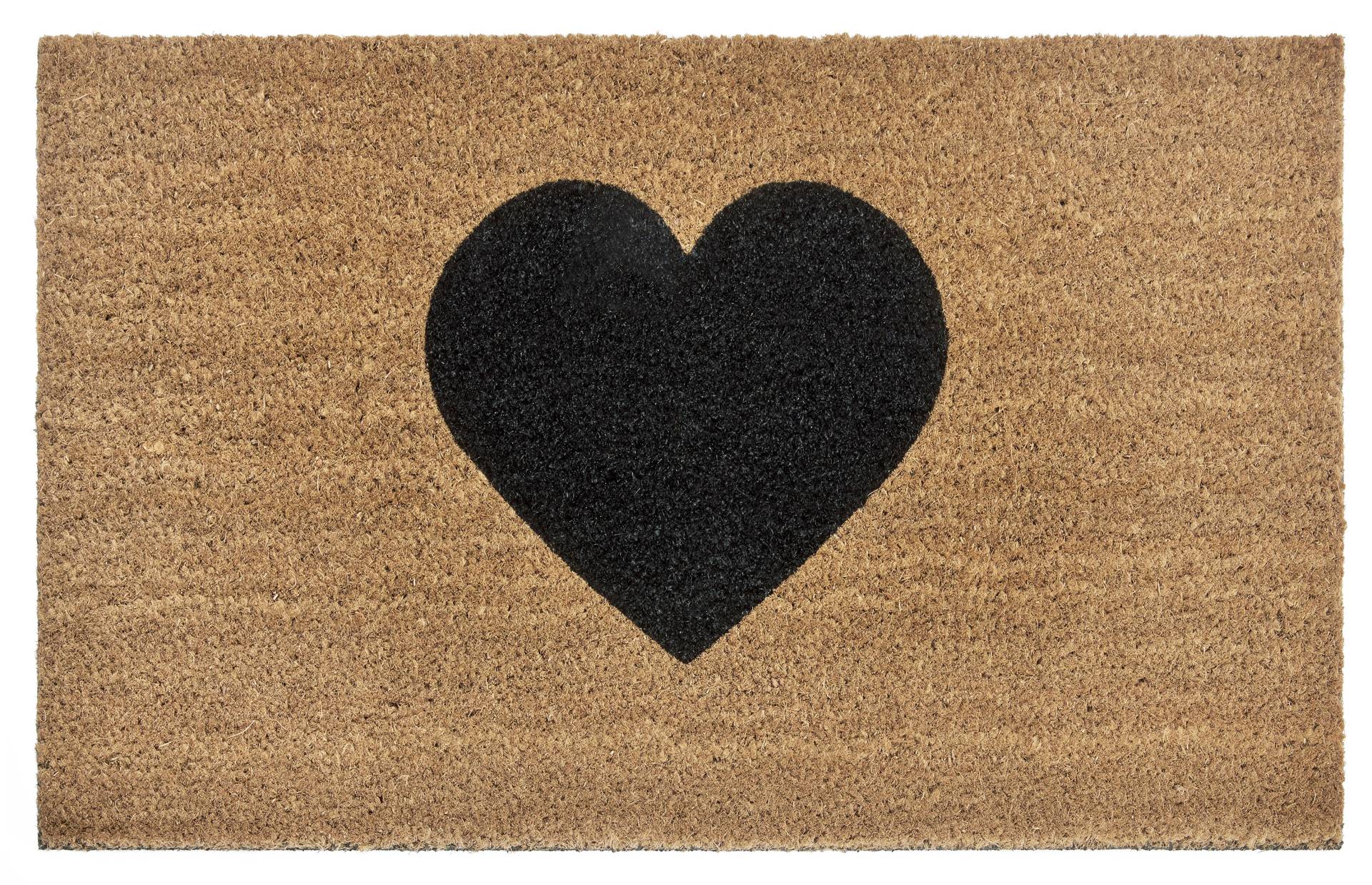 HANSE Home Fussmatte »Mix Mats Kokos Heart«, rechteckig, Kokos, Schmutzfangmatte, Outdoor, Rutschfest, Innen, Kokosmatte, Flur von HANSE Home