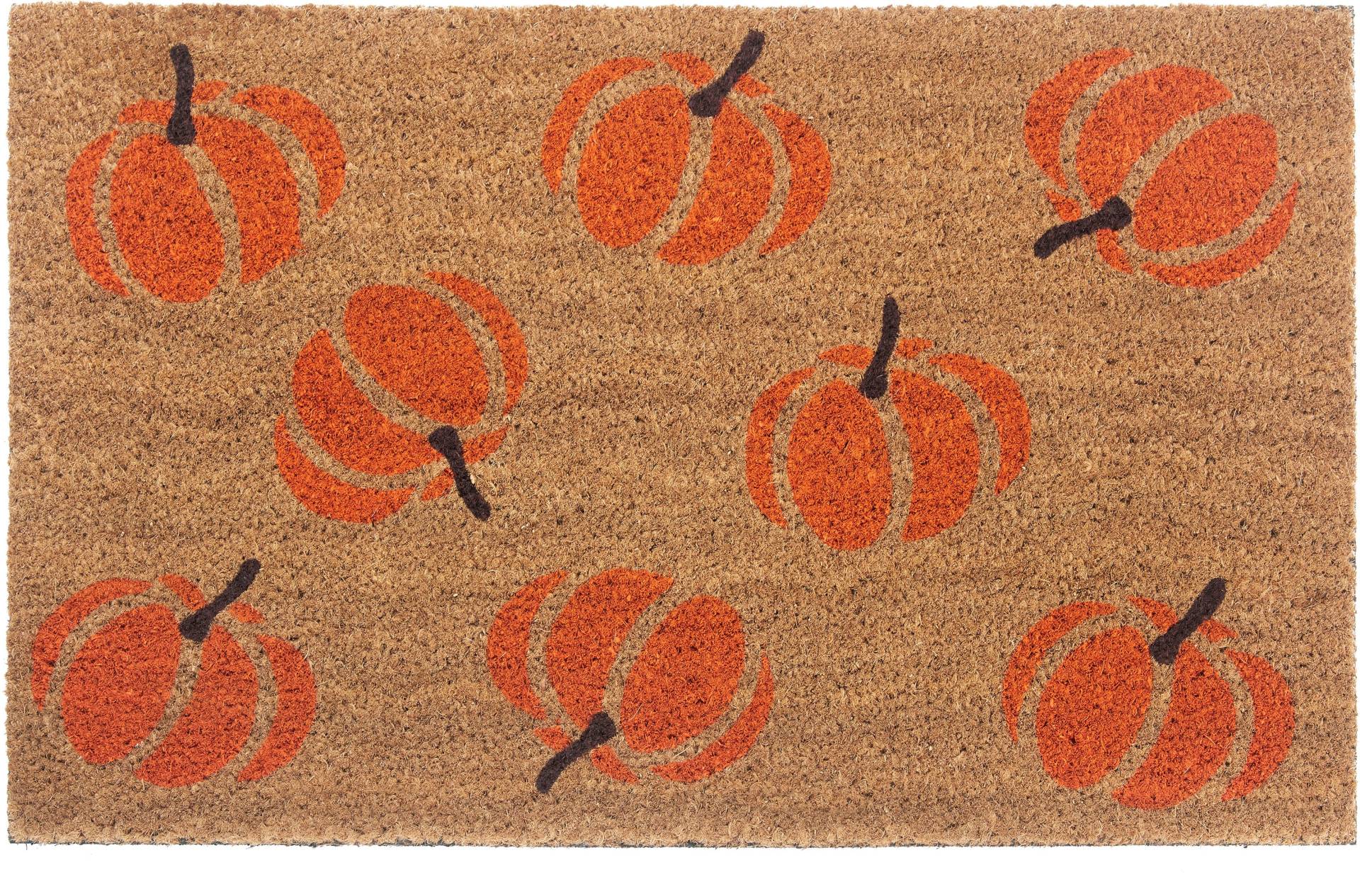 HANSE Home Fussmatte »Mix Mats Kokos Pumpkins«, rechteckig, Kokos, Schmutzfangmatte, Outdoor, Rutschfest, Innen, Kokosmatte, Flur von HANSE Home