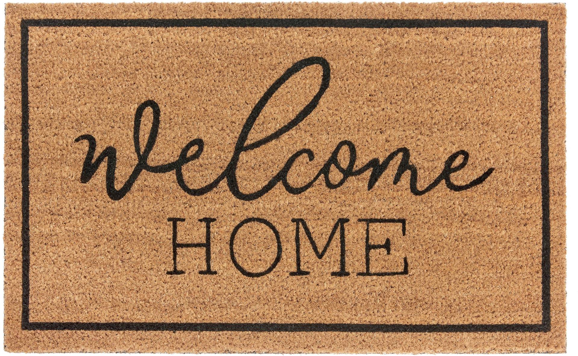 HANSE Home Fussmatte »Mix Mats Kokos Welcome Home«, rechteckig, Kokos, Schmutzfangmatte, Outdoor, Rutschfest, Innen, Kokosmatte, Flur von HANSE Home