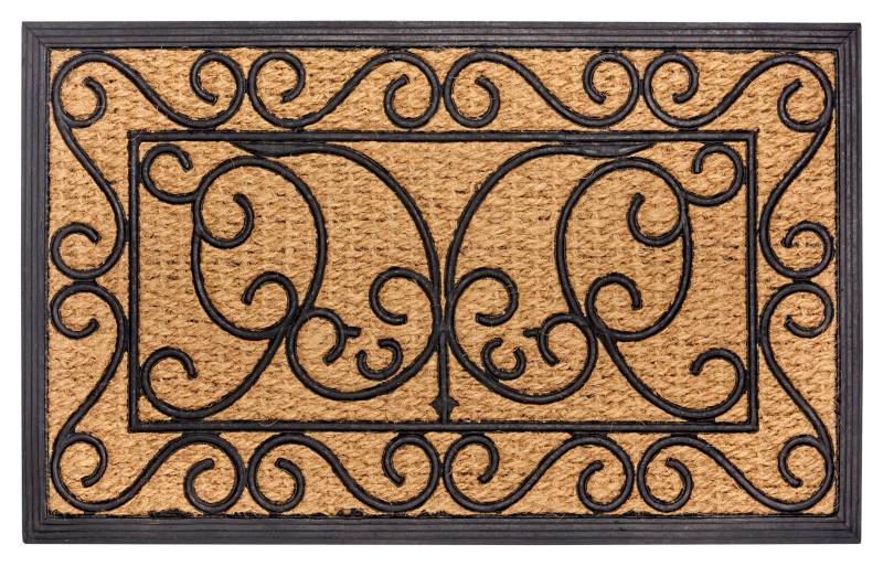 HANSE Home Fussmatte »Rechteckig, Türmatte«, rechteckig, 8 mm Höhe, Kokos, Gummi, Schmutzfangmatte, Outdoor, Rutschfest, Innen, Kokosmatte von HANSE Home
