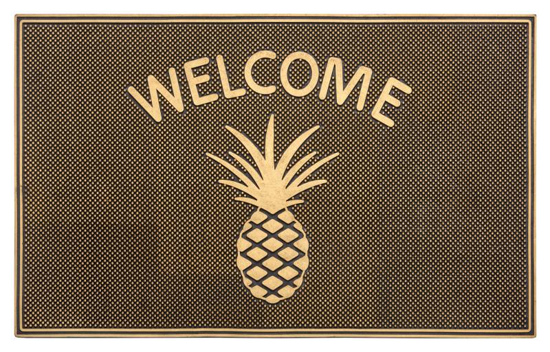 HANSE Home Fussmatte »Welcome, Türmatte«, rechteckig, 10 mm Höhe, Gummi, Schmutzfangmatte, Outdoor, Rutschfest, Innen, Gummimatte von HANSE Home