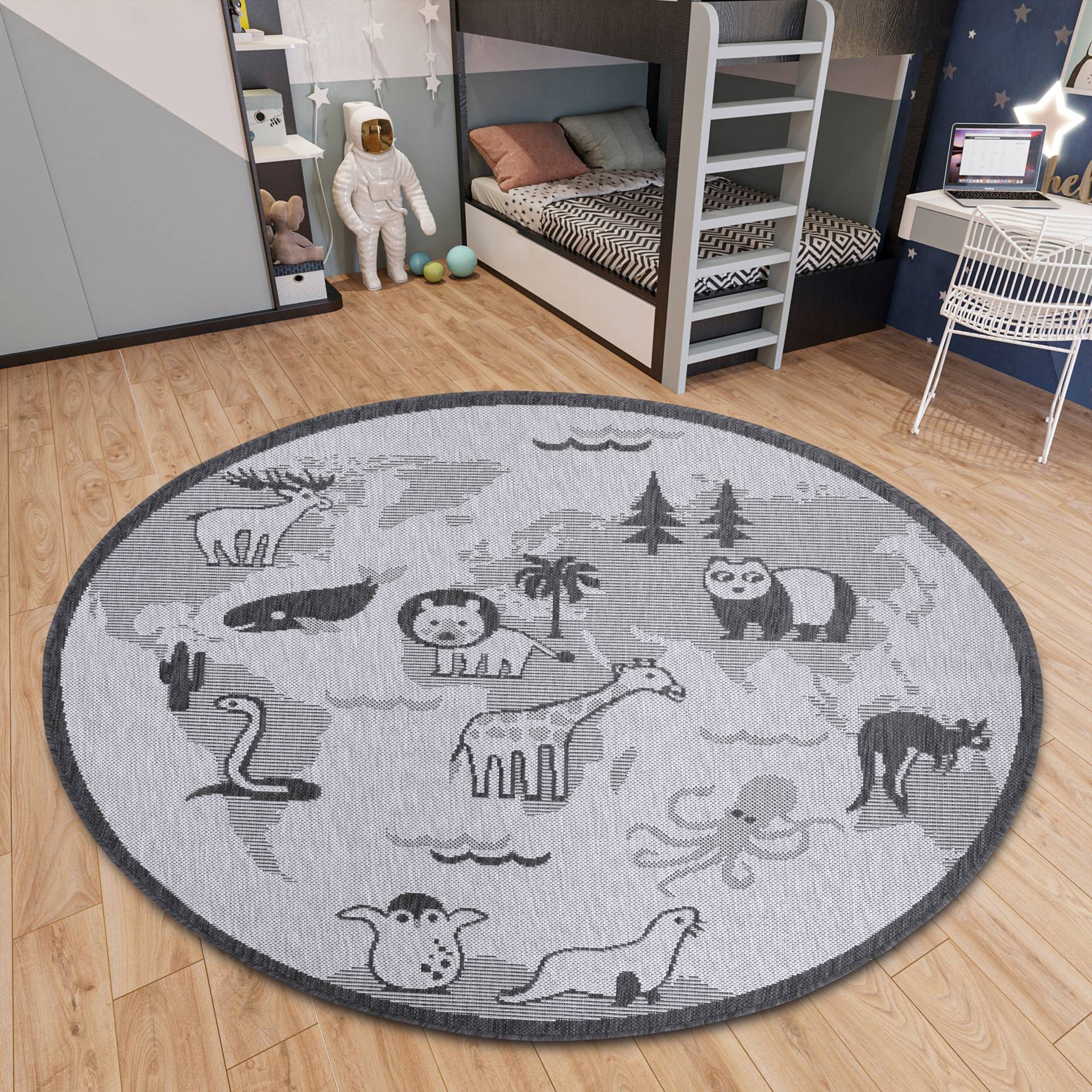 HANSE Home Kinderteppich »Animal World«, rund von HANSE Home