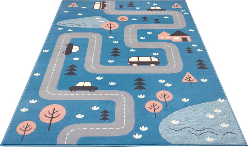 HANSE Home Kinderteppich »Dream Street«, rechteckig, 9 mm Höhe, Teppich, Spielteppich, Spielunterlage, Strasse, Kinderzimmer, Kurzflor von HANSE Home