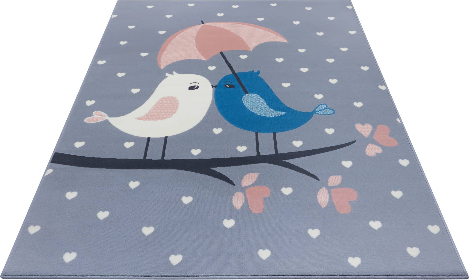 HANSE Home Kinderteppich »Love Birds«, rechteckig, Liebe, Tiermotiv, Kurzflor, Strapazierfähig, Pflegeleicht, Robust von HANSE Home