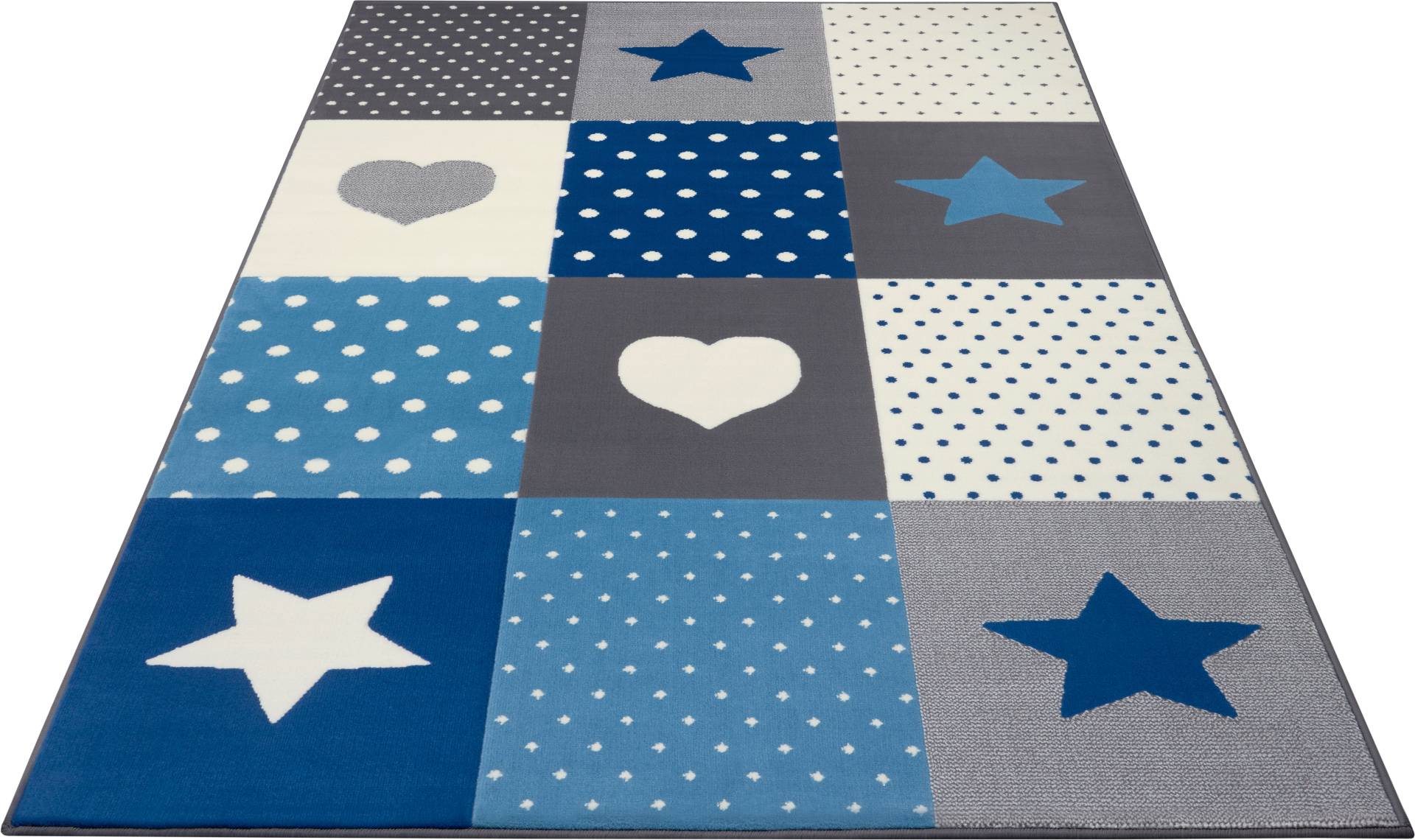 HANSE Home Kinderteppich »Pretty Patchwork«, rechteckig, Stern, Herz Motiv, Kurzflor, Patchwork von HANSE Home