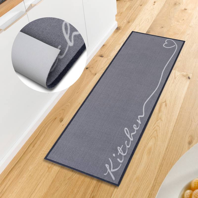 HANSE Home Küchenläufer »Kitchen Herz«, rechteckig, 5 mm Höhe, Läufer, Rutschfest, Küchenteppich, Küche, Teppich, Pflegeleicht von HANSE Home