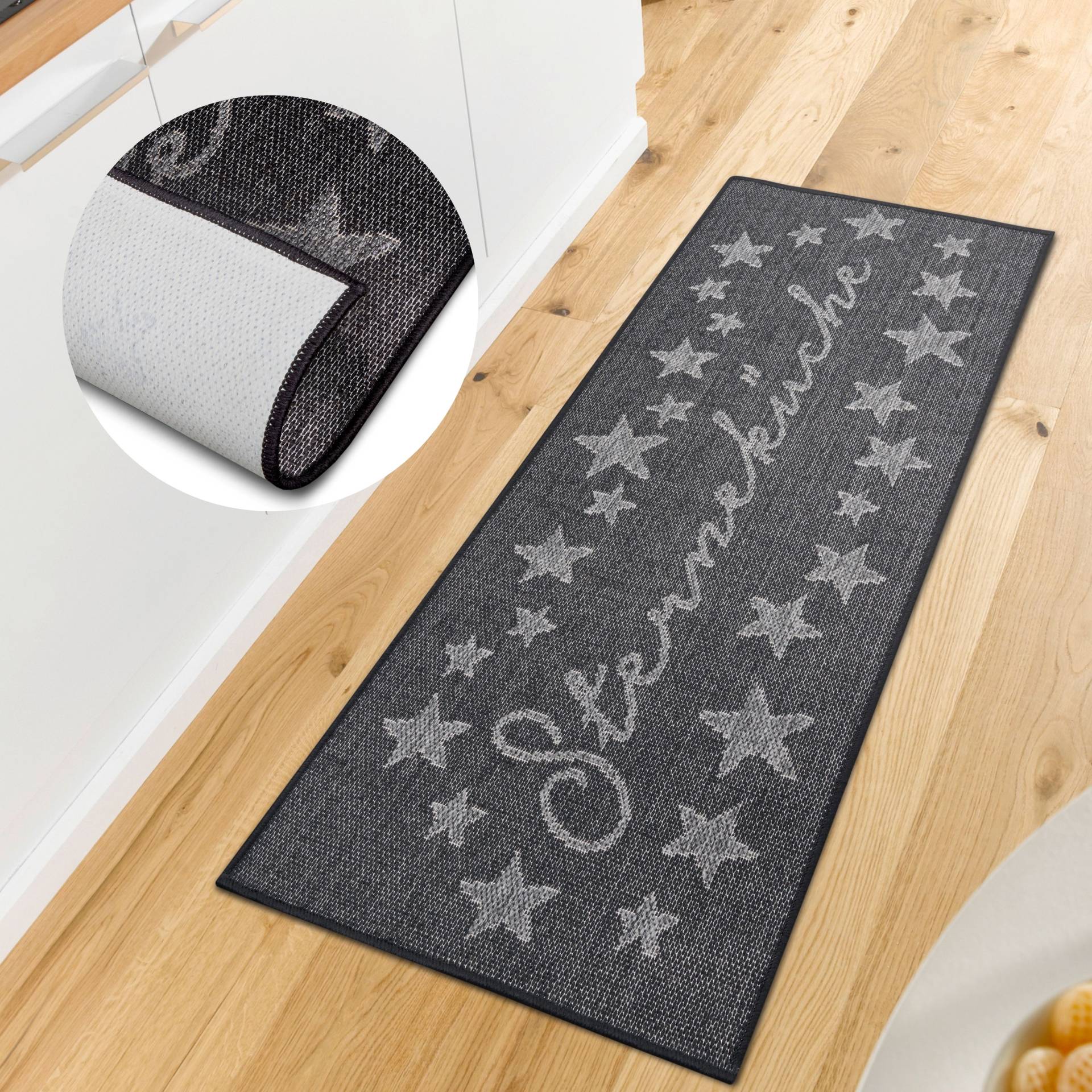 HANSE Home Küchenläufer »Sterneküche«, rechteckig, 5 mm Höhe, Läufer, Rutschfest, Küchenteppich, Küche, Teppich, Pflegeleicht, Flur HANSE Home Küchenläufer »Sterneküche«, rechteckig, 5 mm Höhe, Läufer, Rutschfest, Küchenteppich, Küche, Teppich, Pflegeleicht, Flur von HANSE Home