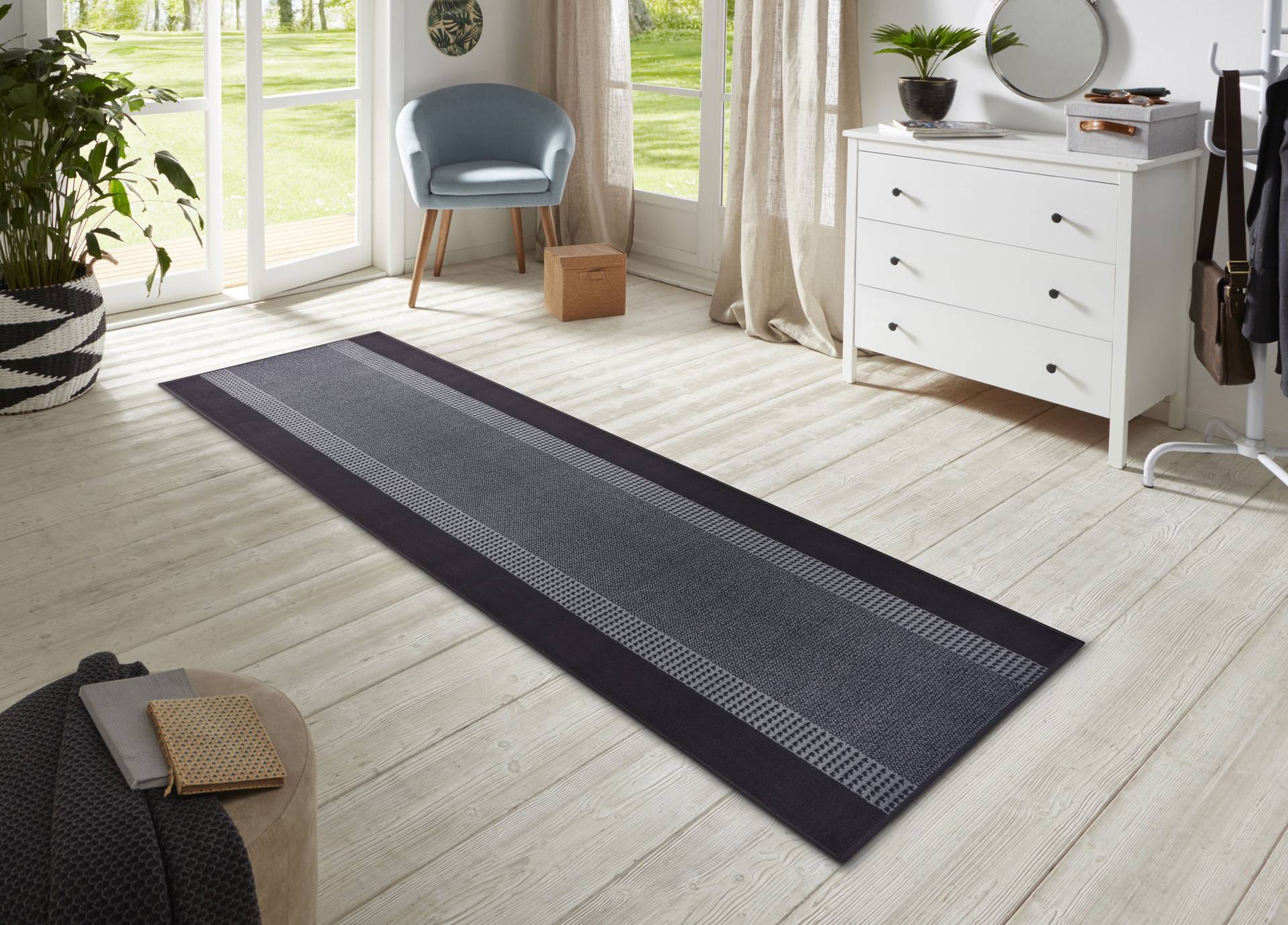 HANSE Home Teppich »Band«, rechteckig, 9 mm Höhe, Kurzflor, weich, Läufer Grössen, Wohnzimmer, Schlafzimmer, Esszimmer HANSE Home Teppich »Band«, rechteckig, 9 mm Höhe, Kurzflor, weich, Läufer Grössen, Wohnzimmer, Schlafzimmer, Esszimmer von HANSE Home