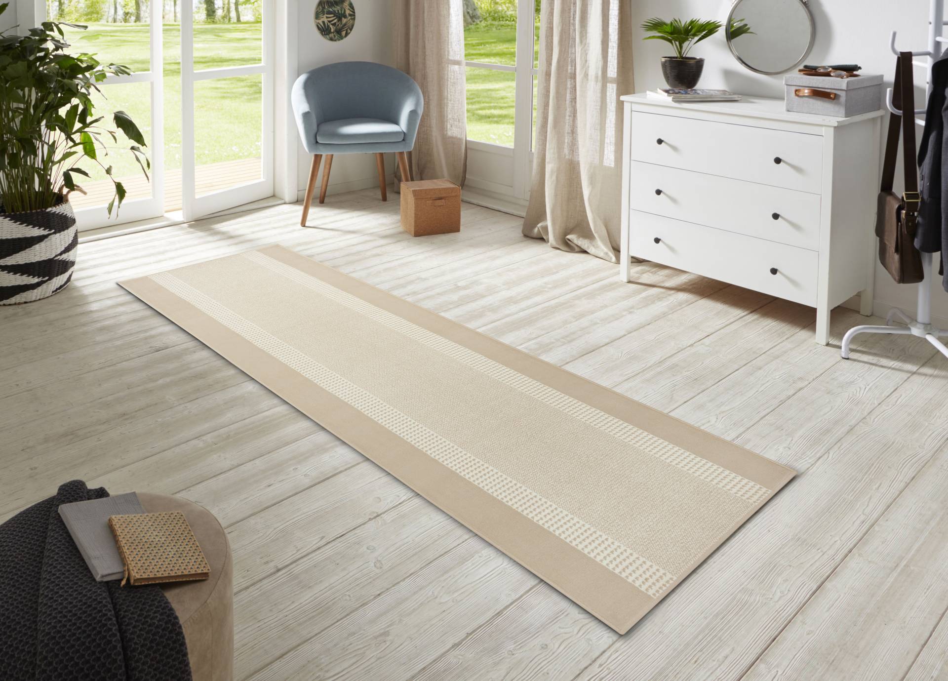 HANSE Home Teppich »Band«, rechteckig, 9 mm Höhe, Kurzflor, weich, Läufer Grössen, Wohnzimmer, Schlafzimmer, Esszimmer von HANSE Home