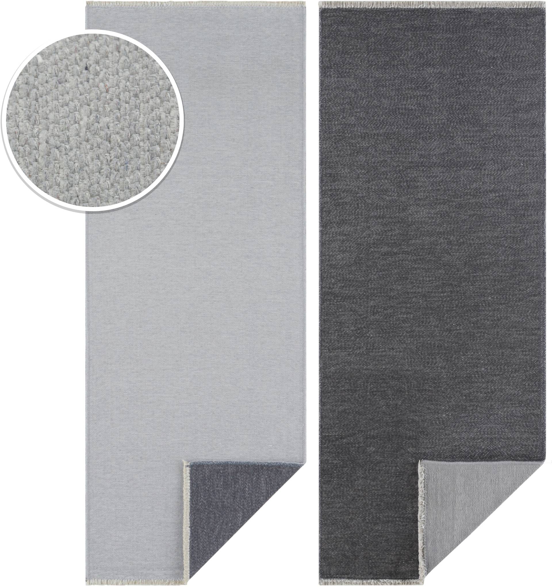 HANSE Home Läufer »Duo«, rechteckig, 7 mm Höhe, Wendbar, Fransen, Handmade Look, Robust, Pflegeleicht, Gekettelt HANSE Home Läufer »Duo«, rechteckig, 7 mm Höhe, Wendbar, Fransen, Handmade Look, Robust, Pflegeleicht, Gekettelt von HANSE Home