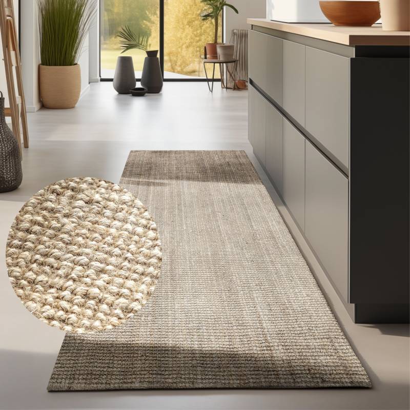HANSE Home Teppich »Jaipur Juteteppich, als Läufer und in Rund«, rechteckig, 10 mm Höhe, 100% Naturfaser, Nachhaltig, Wohnzimmer, Esszimmer, Schlafzimmer, GRS von HANSE Home