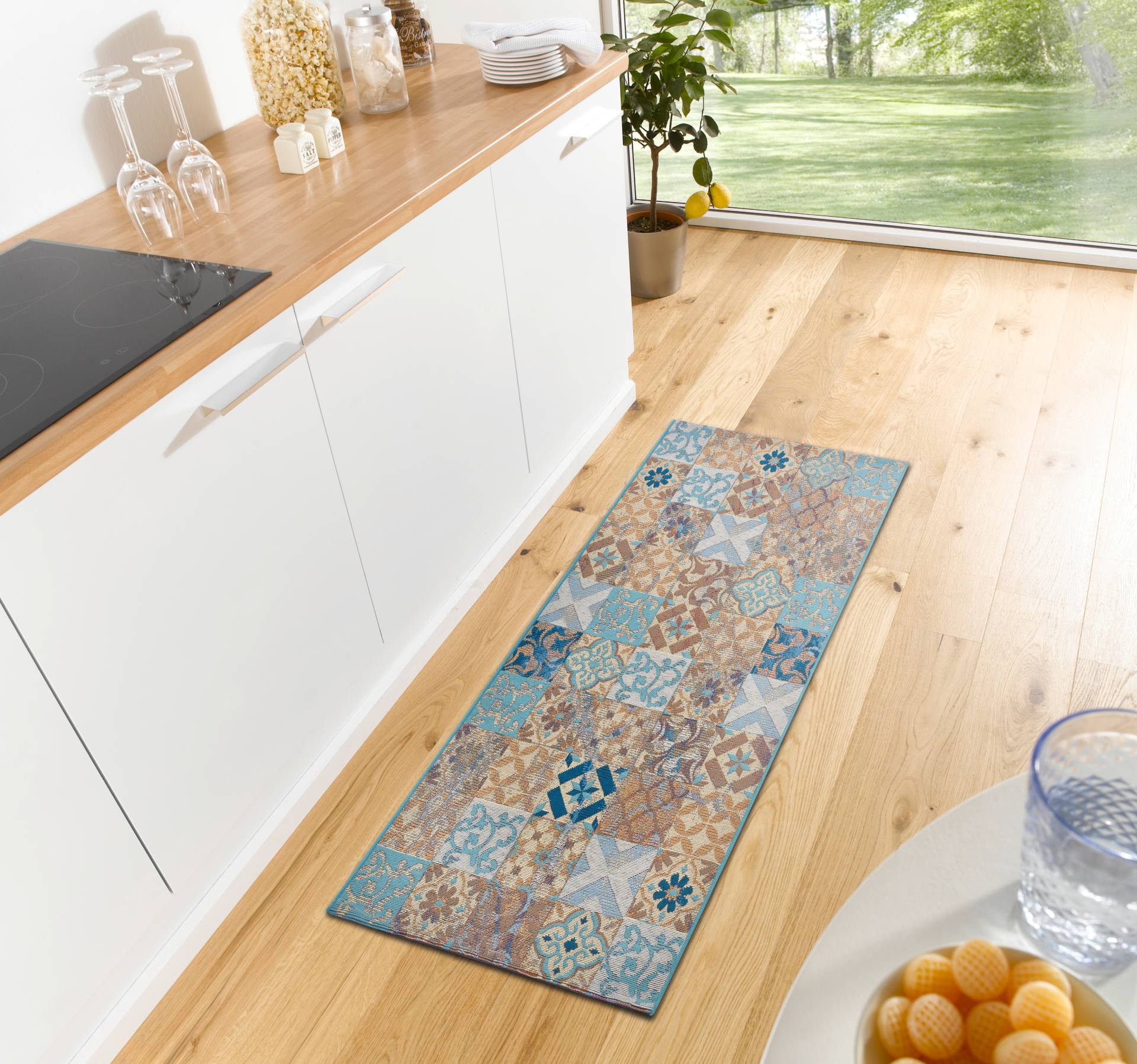 HANSE Home Läufer »Mosaik«, rechteckig, Fliesen Muster, pflegeleicht, Mosaik, Anti-Slip, Teppich Küche, Flur von HANSE Home