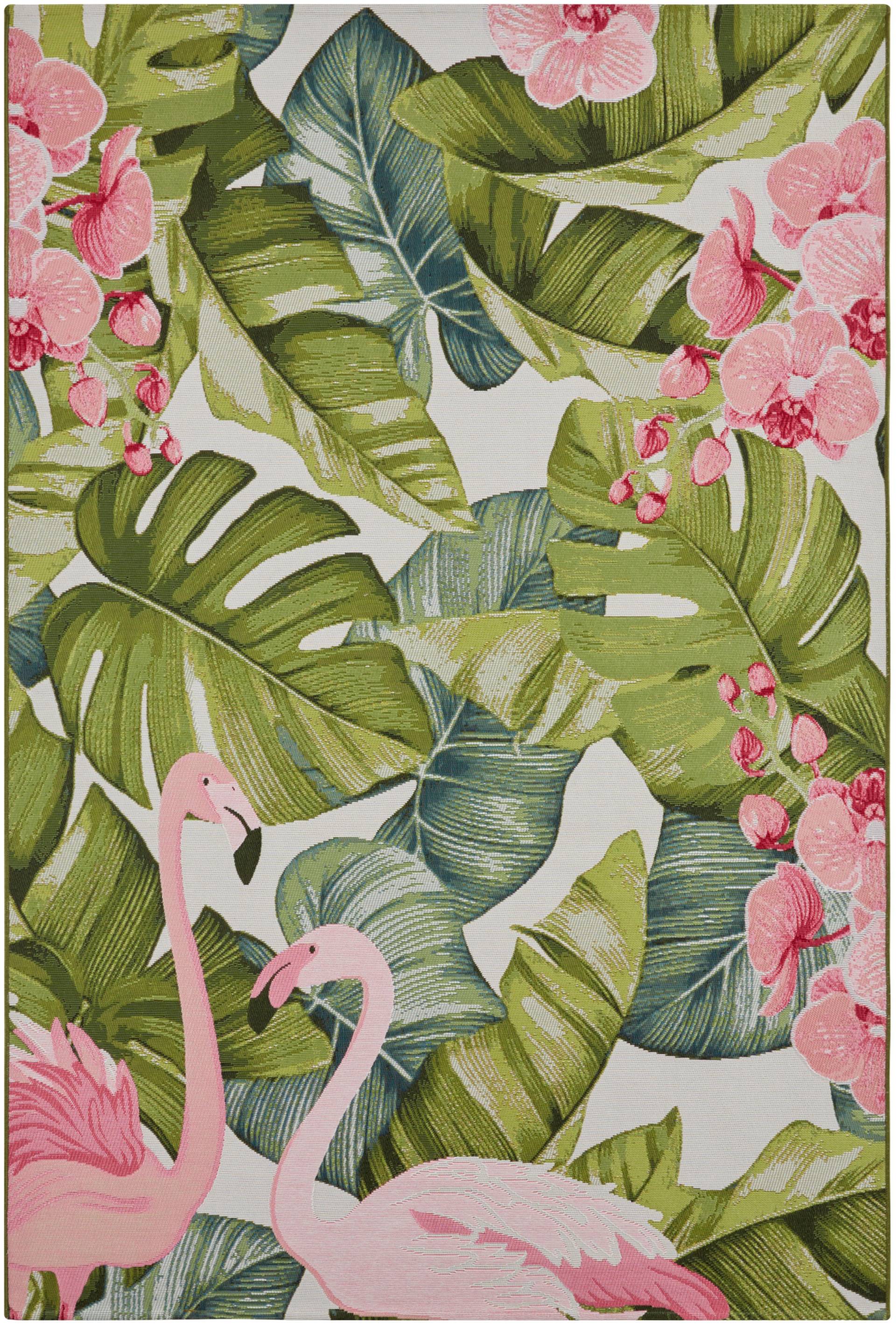 HANSE Home Outdoorteppich »Tropical Flamingo«, rechteckig, In-& Outdoor, Teppich, Wetterfest, Balkon, Garten, Wohnzimmer, Floral von HANSE Home