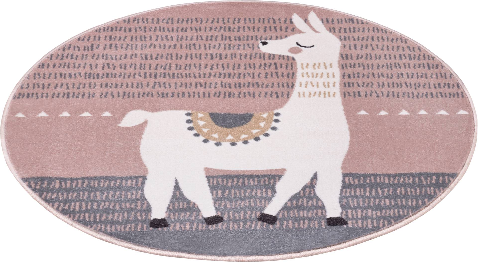 HANSE Home Teppich »Alpaca Dolly«, rund, 9 mm Höhe, Farbenfrohes Design, Spielunterlage, Tiere, strapazierfähig HANSE Home Teppich »Alpaca Dolly«, rund, 9 mm Höhe, Farbenfrohes Design, Spielunterlage, Tiere, strapazierfähig von HANSE Home