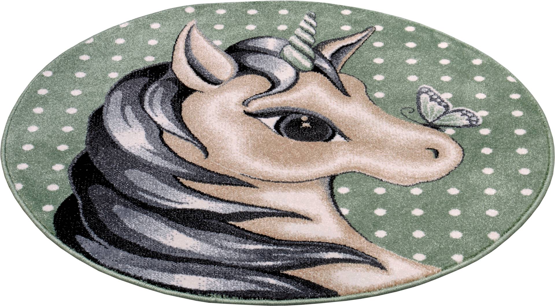 HANSE Home Teppich »Cute Unicorm«, rund, 9 mm Höhe, Farbenfrohes Design, Spielunterlage, Tiere HANSE Home Teppich »Cute Unicorm«, rund, 9 mm Höhe, Farbenfrohes Design, Spielunterlage, Tiere von HANSE Home