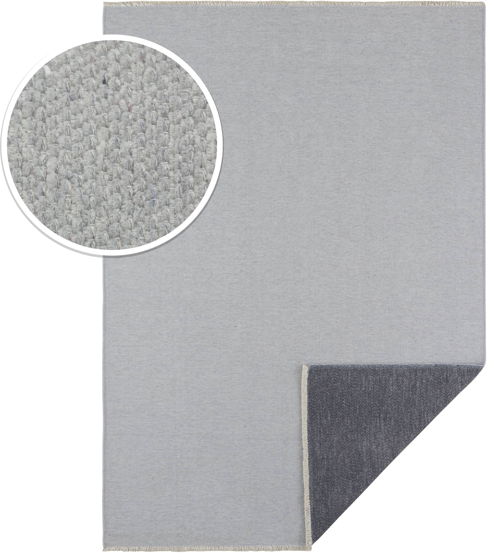 HANSE Home Teppich »Duo«, rechteckig, 7 mm Höhe, Wendbar, Fransen, Handmade Look, Robust, Pflegeleicht, Gekettelt HANSE Home Teppich »Duo«, rechteckig, 7 mm Höhe, Wendbar, Fransen, Handmade Look, Robust, Pflegeleicht, Gekettelt von HANSE Home