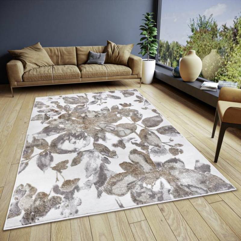 HANSE Home Teppich »Floral«, rechteckig, 13 mm Höhe, strapazierfähig, pflegeleicht, robust, glänzend von HANSE Home