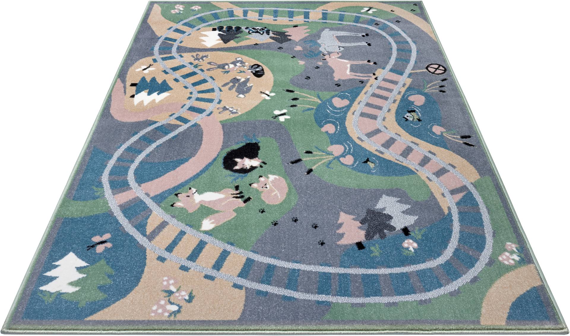 HANSE Home Teppich »Forest Route«, rechteckig, 9 mm Höhe, Farbenfrohes Design, Spielunterlage, Tiere HANSE Home Teppich »Forest Route«, rechteckig, 9 mm Höhe, Farbenfrohes Design, Spielunterlage, Tiere von HANSE Home