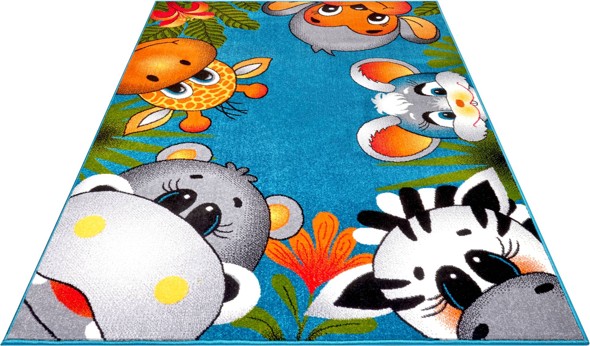 HANSE Home Teppich »Jungle Crew«, rechteckig, Farbenfrohes Design, Spielunterlage, Tiere von HANSE Home