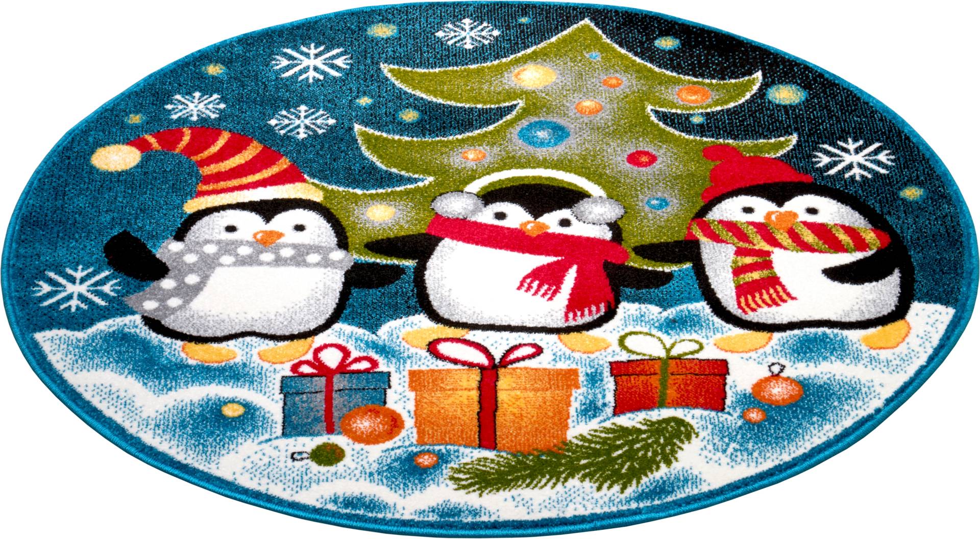 HANSE Home Teppich »Penguin Christmas«, rund, 9 mm Höhe, Farbenfrohes Design, Spielunterlage, Festlich, Tiere, strapazierfähig HANSE Home Teppich »Penguin Christmas«, rund, 9 mm Höhe, Farbenfrohes Design, Spielunterlage, Festlich, Tiere, strapazierfähig von HANSE Home