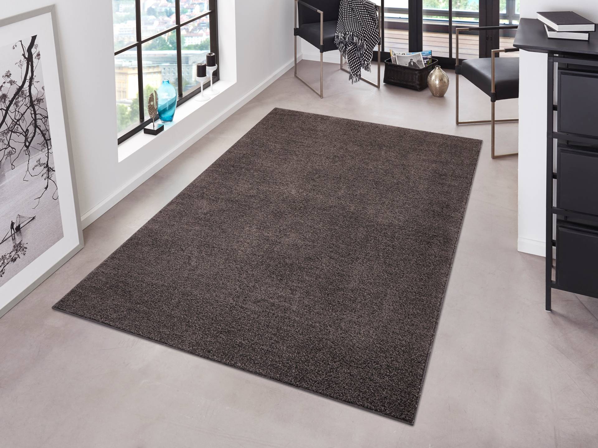 HANSE Home Teppich »Pure 100 Kurzflor«, rechteckig, 13 mm Höhe, Kurzflor, uni, umkettelt, Läufer, Wohnzimmer, Kinderzimmer, Flur HANSE Home Teppich »Pure 100 Kurzflor«, rechteckig, 13 mm Höhe, Kurzflor, uni, umkettelt, Läufer, Wohnzimmer, Kinderzimmer, Flur von HANSE Home