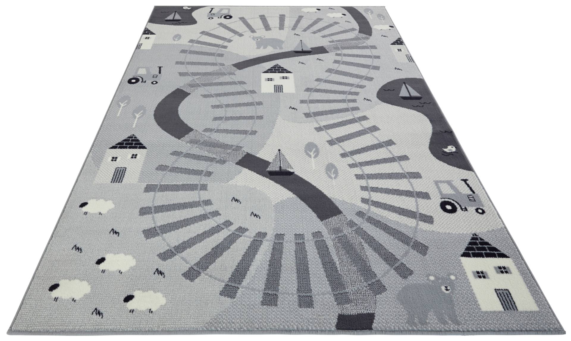 HANSE Home Teppich »Railtrack«, rechteckig, 0,9 mm Höhe, Schaldämmende Spielunterlage, Strassen Design, Kurzflor HANSE Home Teppich »Railtrack«, rechteckig, 0,9 mm Höhe, Schaldämmende Spielunterlage, Strassen Design, Kurzflor von HANSE Home