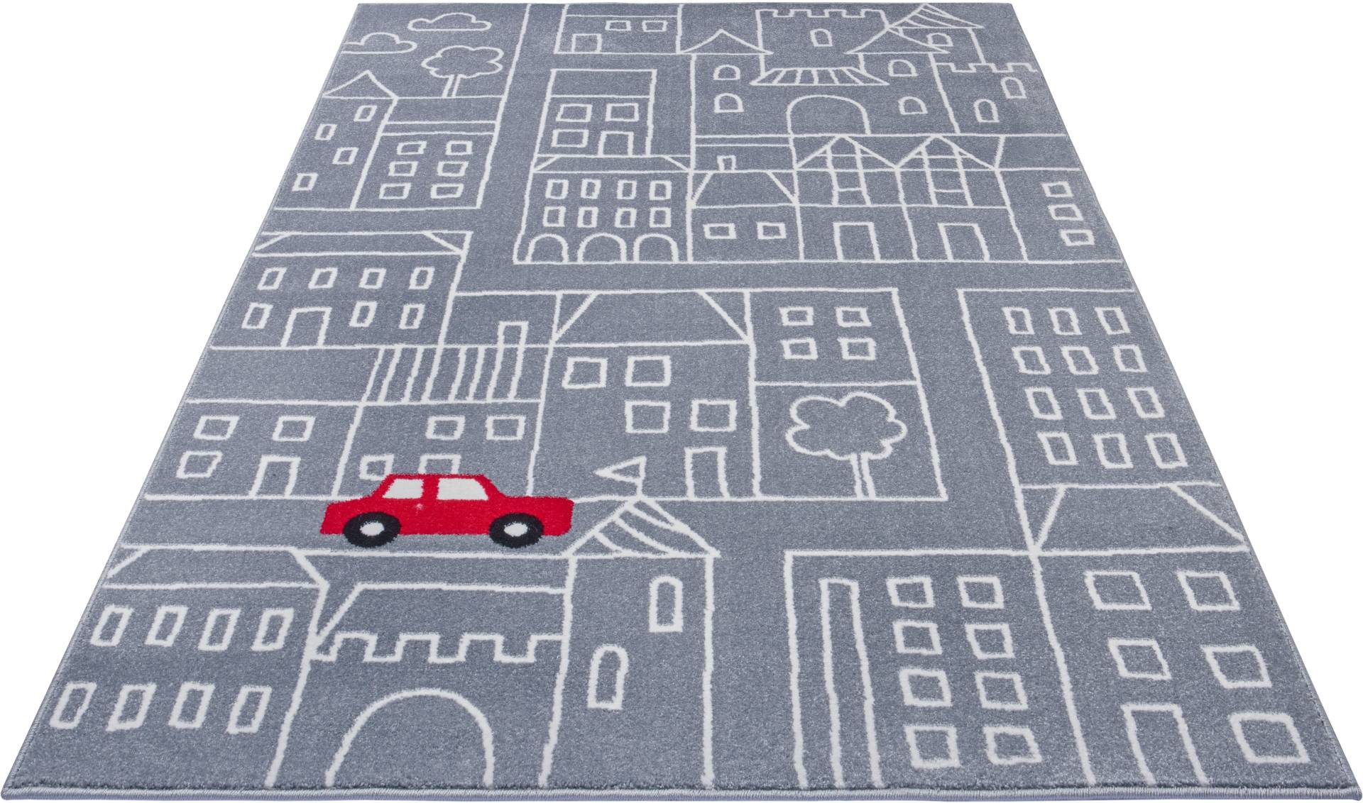 HANSE Home Teppich »Skyscraper«, rechteckig, 9 mm Höhe, Farbenfroh, Spielunterlage, Auto, Häuser, Strasse, strapazierfähig HANSE Home Teppich »Skyscraper«, rechteckig, 9 mm Höhe, Farbenfroh, Spielunterlage, Auto, Häuser, Strasse, strapazierfähig von HANSE Home