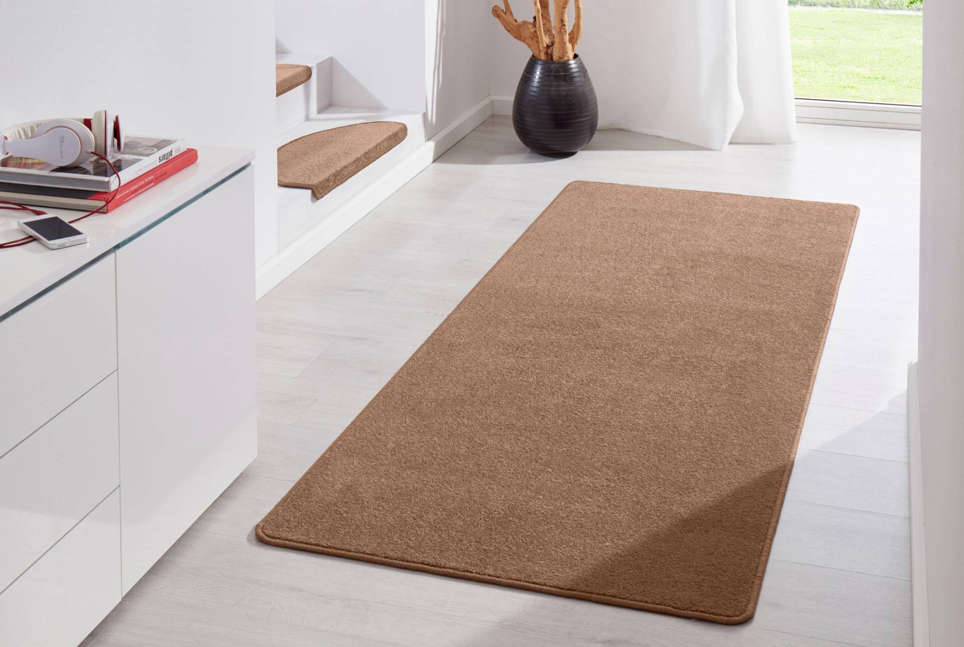 HANSE Home Teppich »Fancy«, rechteckig, 7 mm Höhe, Kurzflor, Läufer, uni, gekettelt, Wohnzimmer, Schlafzimmer, Esszimmer HANSE Home Teppich »Fancy«, rechteckig, 7 mm Höhe, Kurzflor, Läufer, uni, gekettelt, Wohnzimmer, Schlafzimmer, Esszimmer von HANSE Home