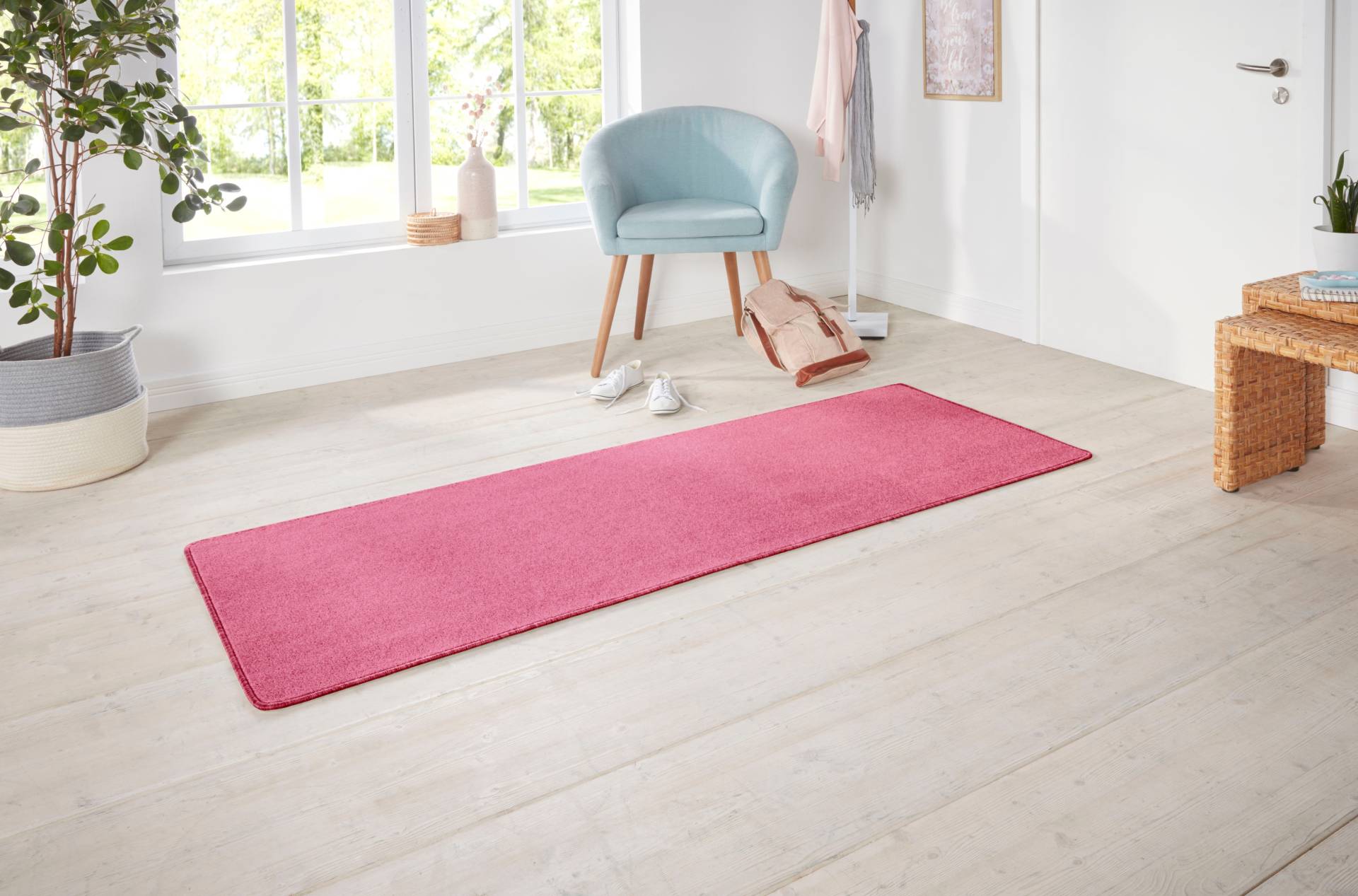 HANSE Home Teppich »Shashi«, rechteckig, 8,5 mm Höhe, Kurzflor, Unifarben, Läufer, weich, Esszimmer, Kinderzimmer, Flur HANSE Home Teppich »Shashi«, rechteckig, 8,5 mm Höhe, Kurzflor, Unifarben, Läufer, weich, Esszimmer, Kinderzimmer, Flur von HANSE Home