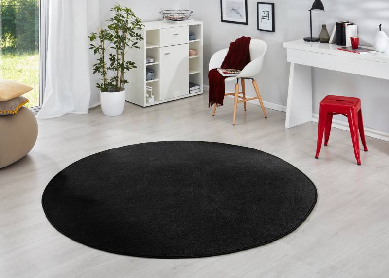 HANSE Home Teppich »Fancy«, rund, 7 mm Höhe, Kurzflor, Weich, Einfarbig, Wohnzimmer, Schlafzimmer, Esszimmer von HANSE Home