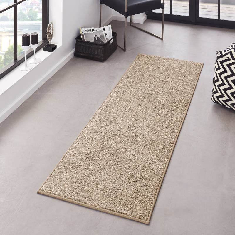 HANSE Home Teppich »Pure 100 Kurzflor«, rechteckig, 13 mm Höhe, Kurzflor, uni, umkettelt, Läufer, Wohnzimmer, Kinderzimmer, Flur von HANSE Home