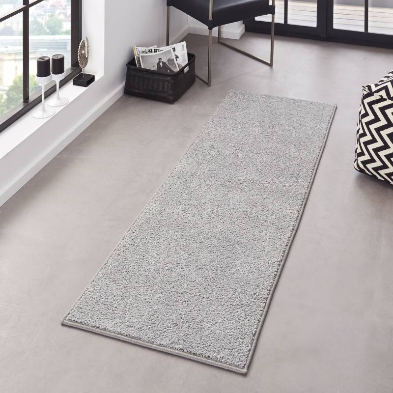 HANSE Home Teppich »Pure 100 Kurzflor«, rechteckig, 13 mm Höhe, Kurzflor, uni, umkettelt, Läufer, Wohnzimmer, Kinderzimmer, Flur von HANSE Home