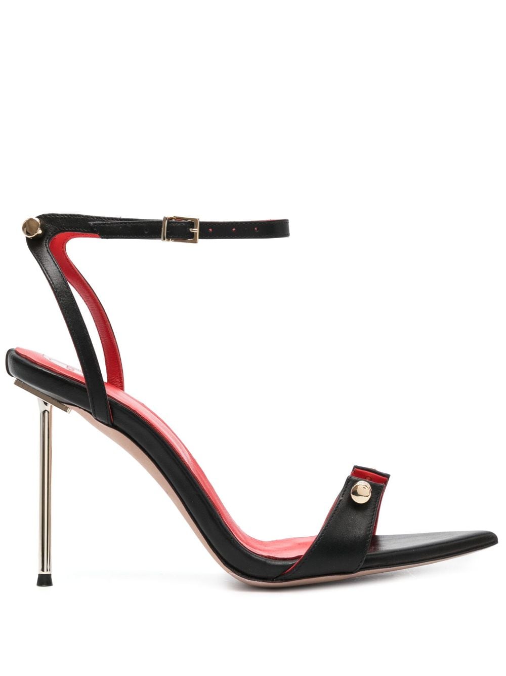 HARDOT 115mm bar-pin sandals - Black von HARDOT