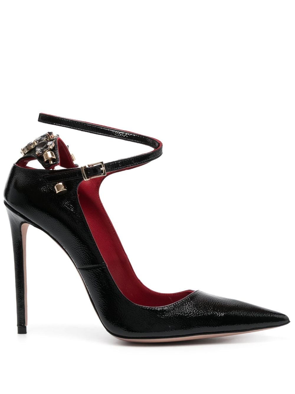 HARDOT 125mm gem-embellished pumps - Black von HARDOT