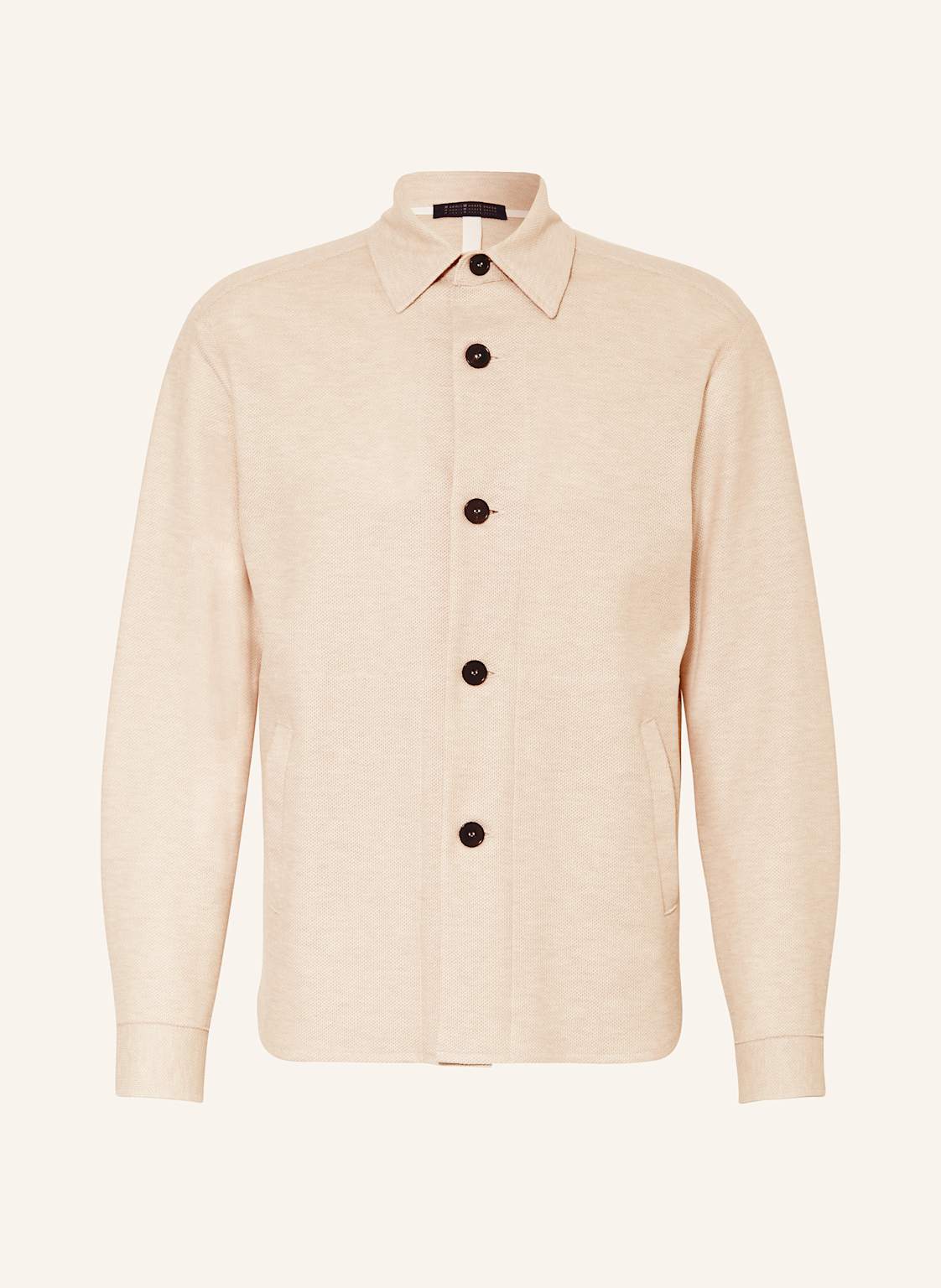 Harris Wharf London Piqué-Overshirt beige Harris Wharf London Piqué-Overshirt beige von HARRIS WHARF LONDON