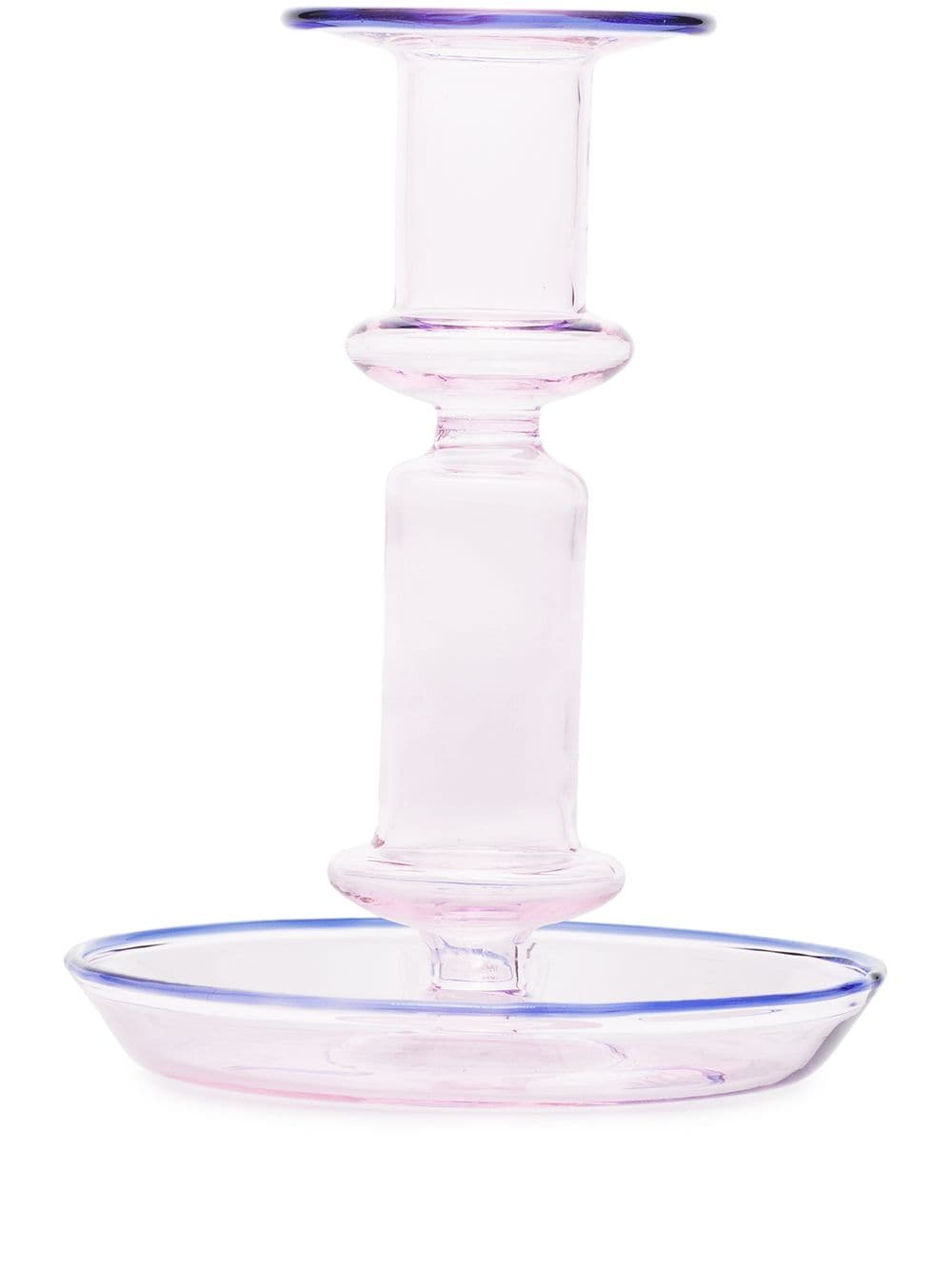 HAY Flare Medium glass candleholder - Pink von HAY