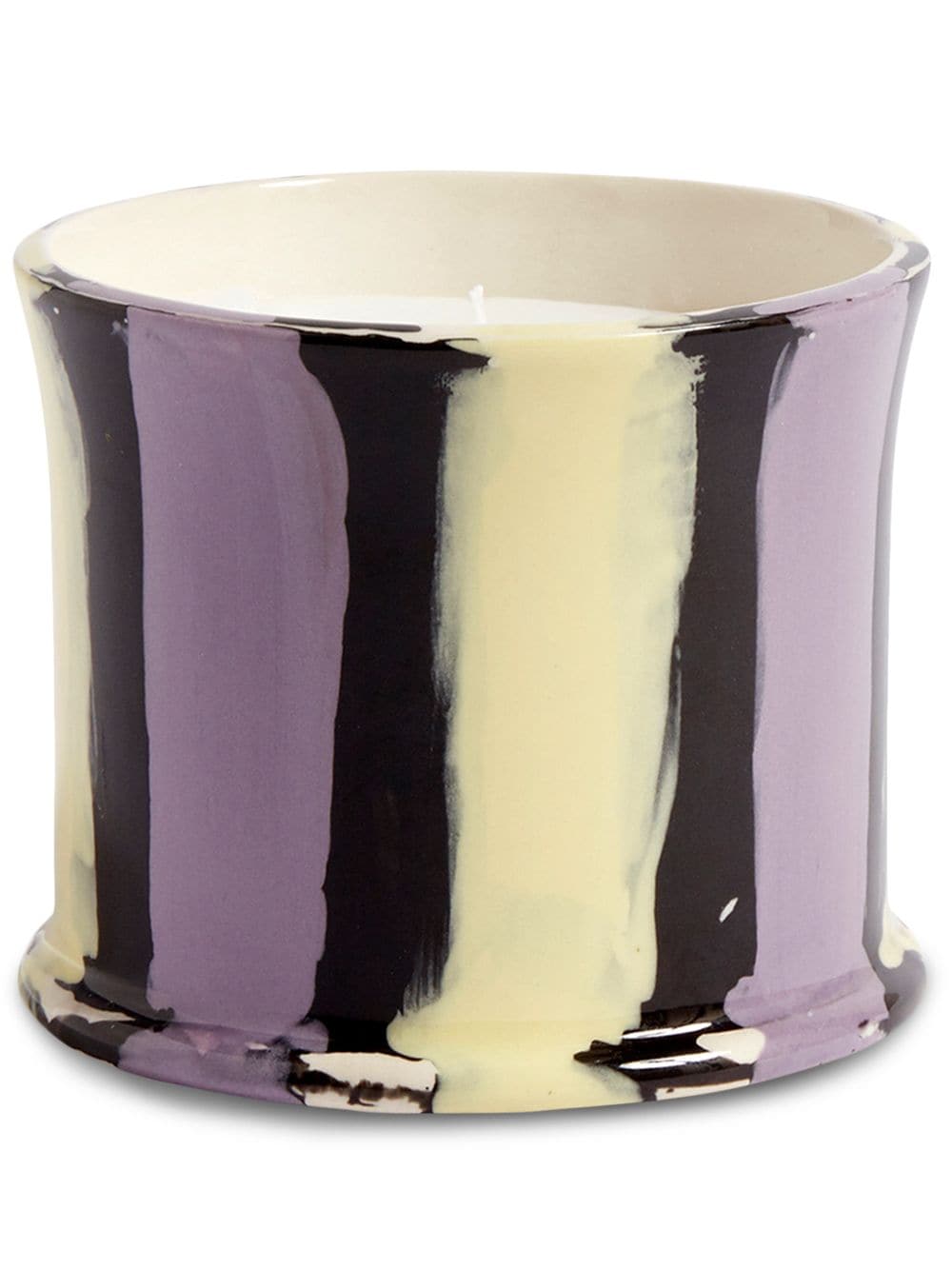 HAY Stripe fig leaf scented candle (300g) - Purple von HAY
