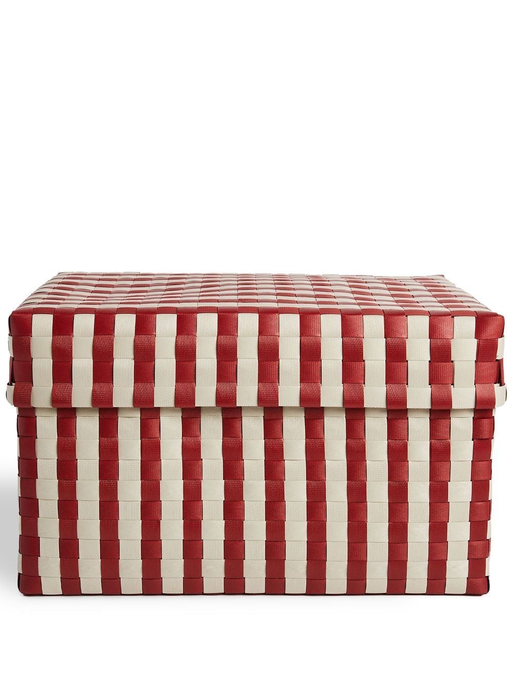 HAY basket weave striped box - Red von HAY