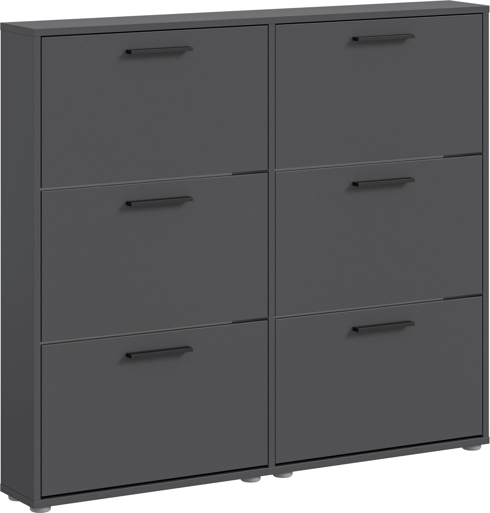 HBZ Schuhkommode »Sam Schuhkipper, Schuhschrank BxHxT 116x103x17 cm«, (1 St.), mit 6 Klappen von HBZ