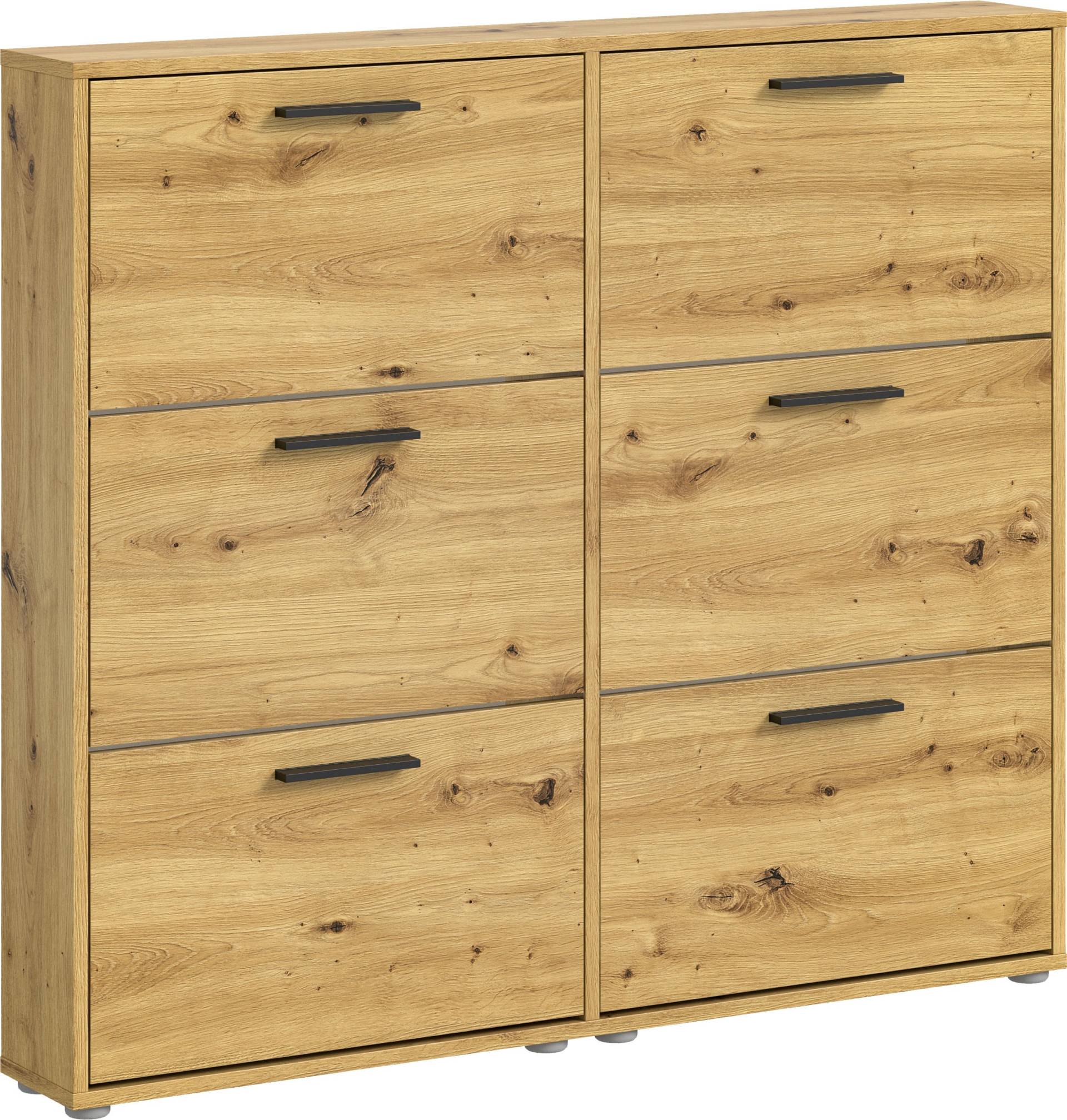 HBZ Schuhkommode »Sam Schuhkipper, Schuhschrank BxHxT 116x103x17 cm«, (1 St.), mit 6 Klappen von HBZ