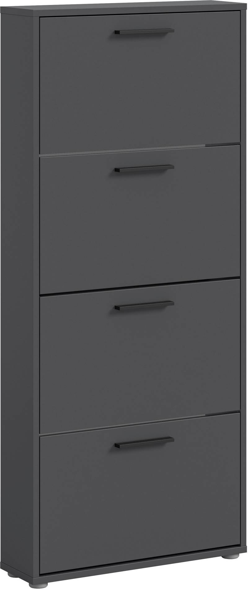 HBZ Schuhkommode »Sam Schuhkipper, Schuhschrank BxHxT 59x136x17 cm«, (1 St.), mit 4 Klappen von HBZ