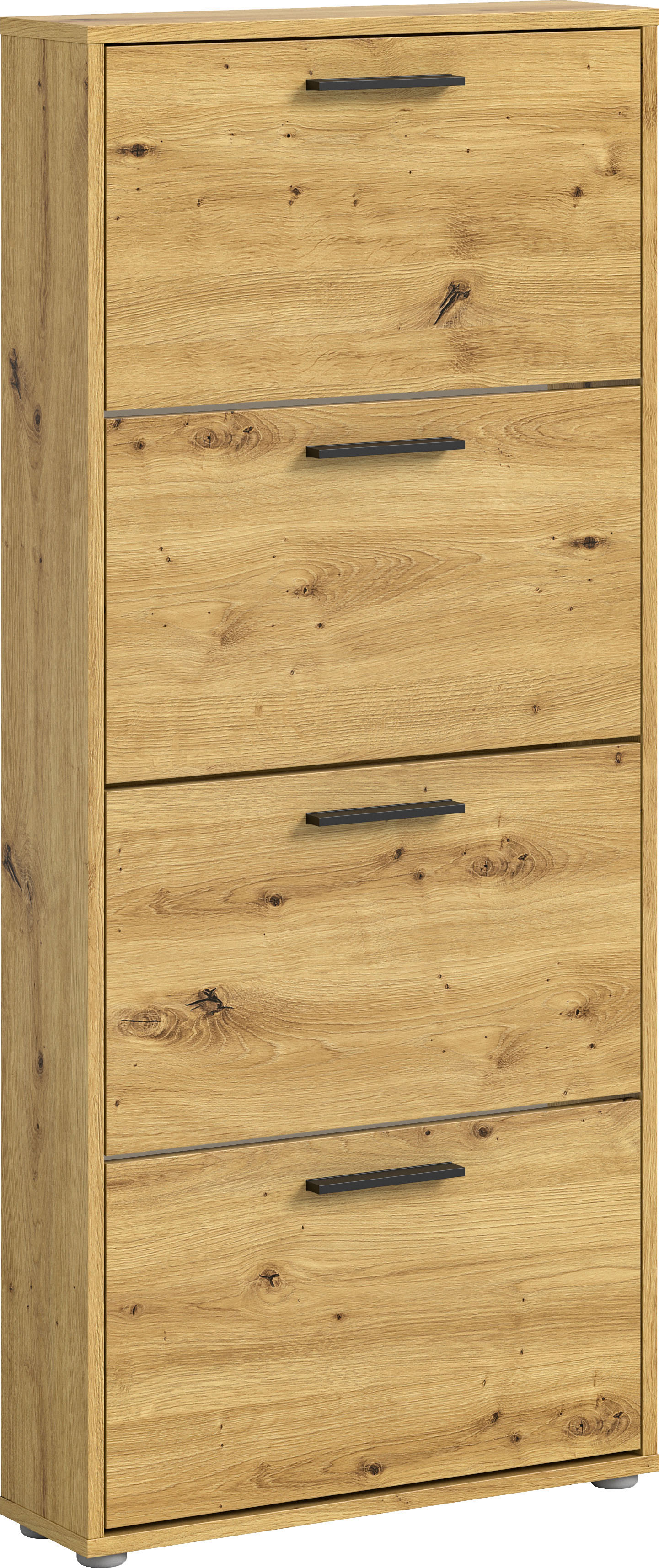 HBZ Schuhkommode »Sam Schuhkipper, Schuhschrank BxHxT 59x136x17 cm«, (1 St.), mit 4 Klappen von HBZ