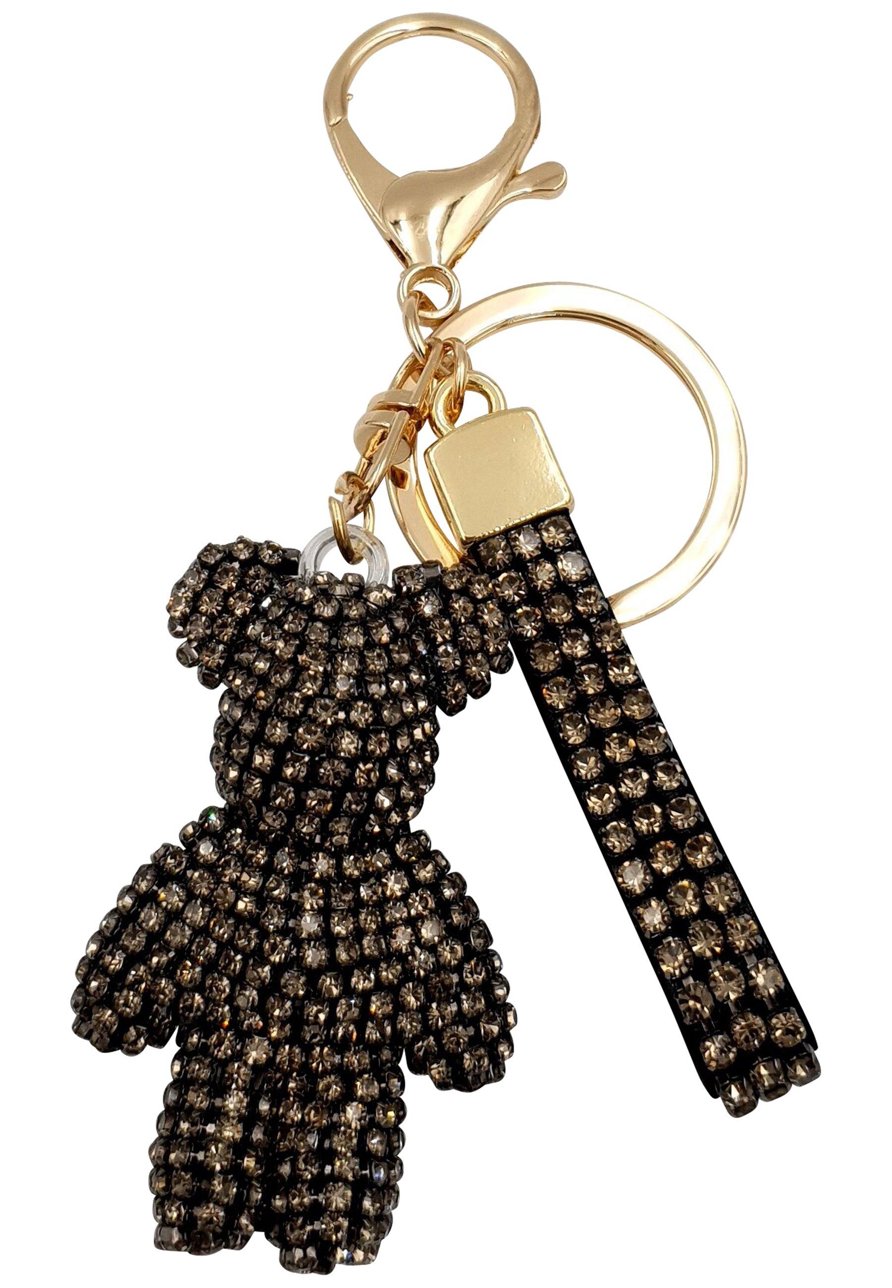 Cute Bear Taschenanhänger Herren Anthrazit von HEBE JEWELS