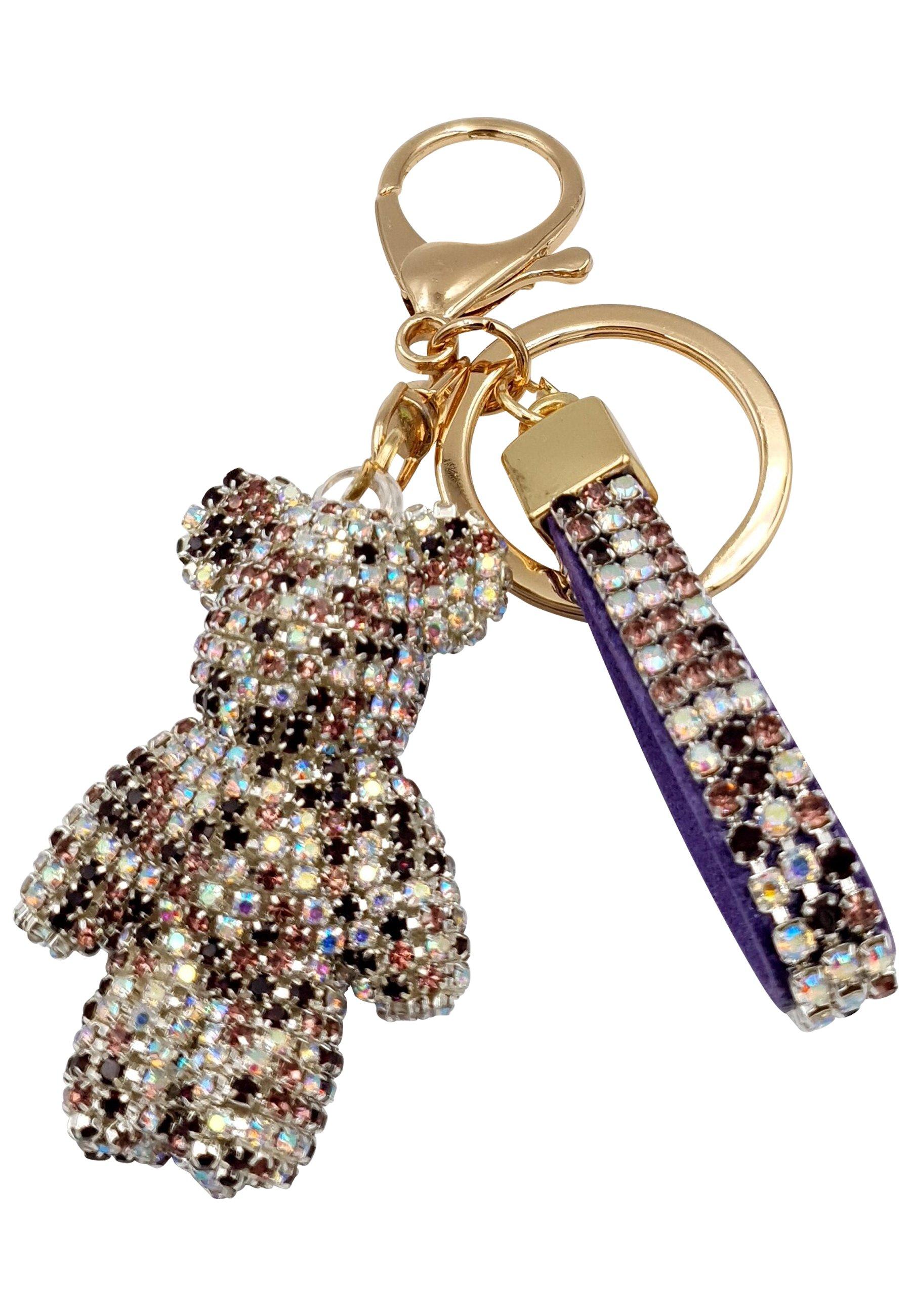 Cute Bear Taschenanhänger Herren Lila von HEBE JEWELS