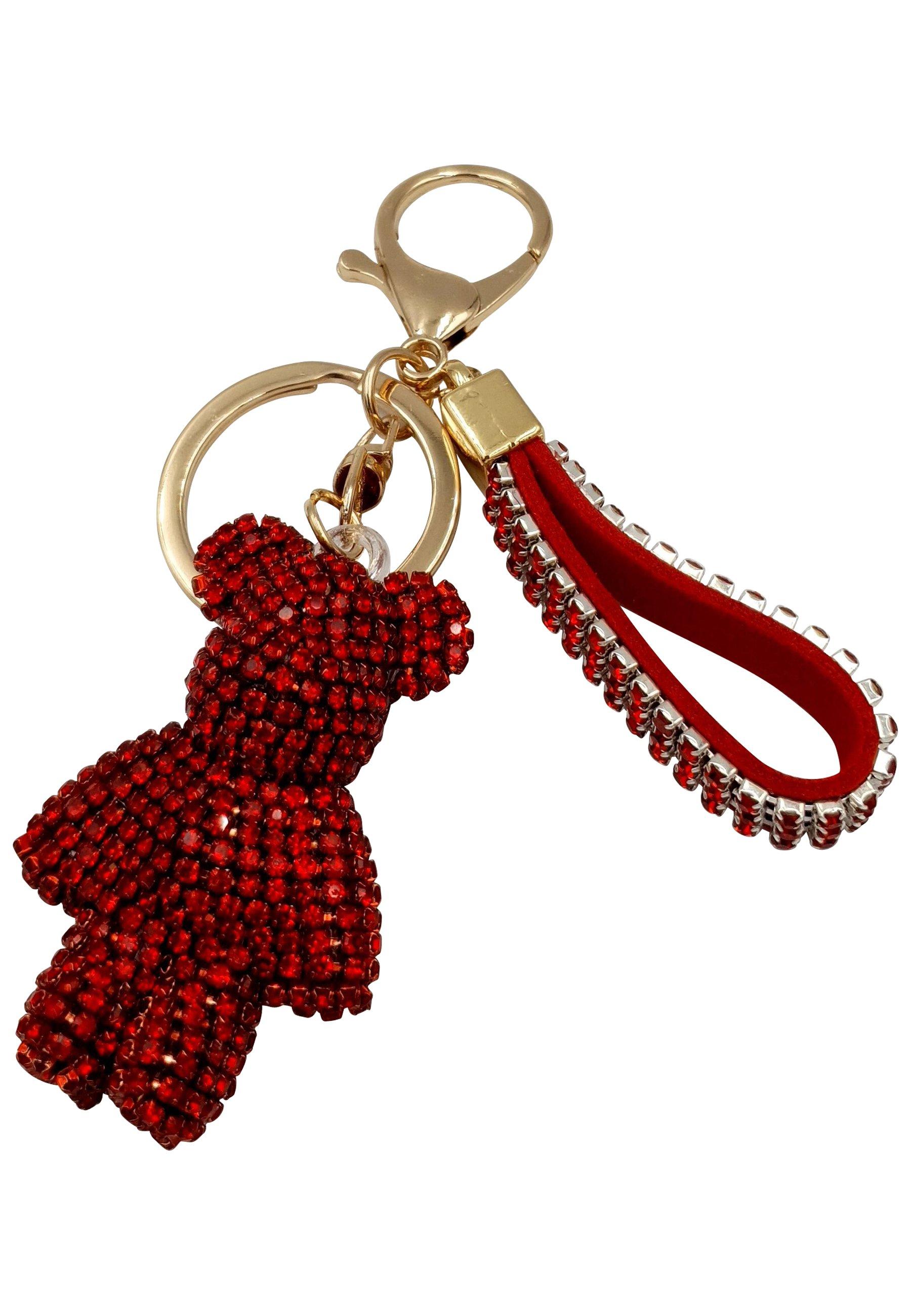 Cute Bear Taschenanhänger Herren Rot von HEBE JEWELS