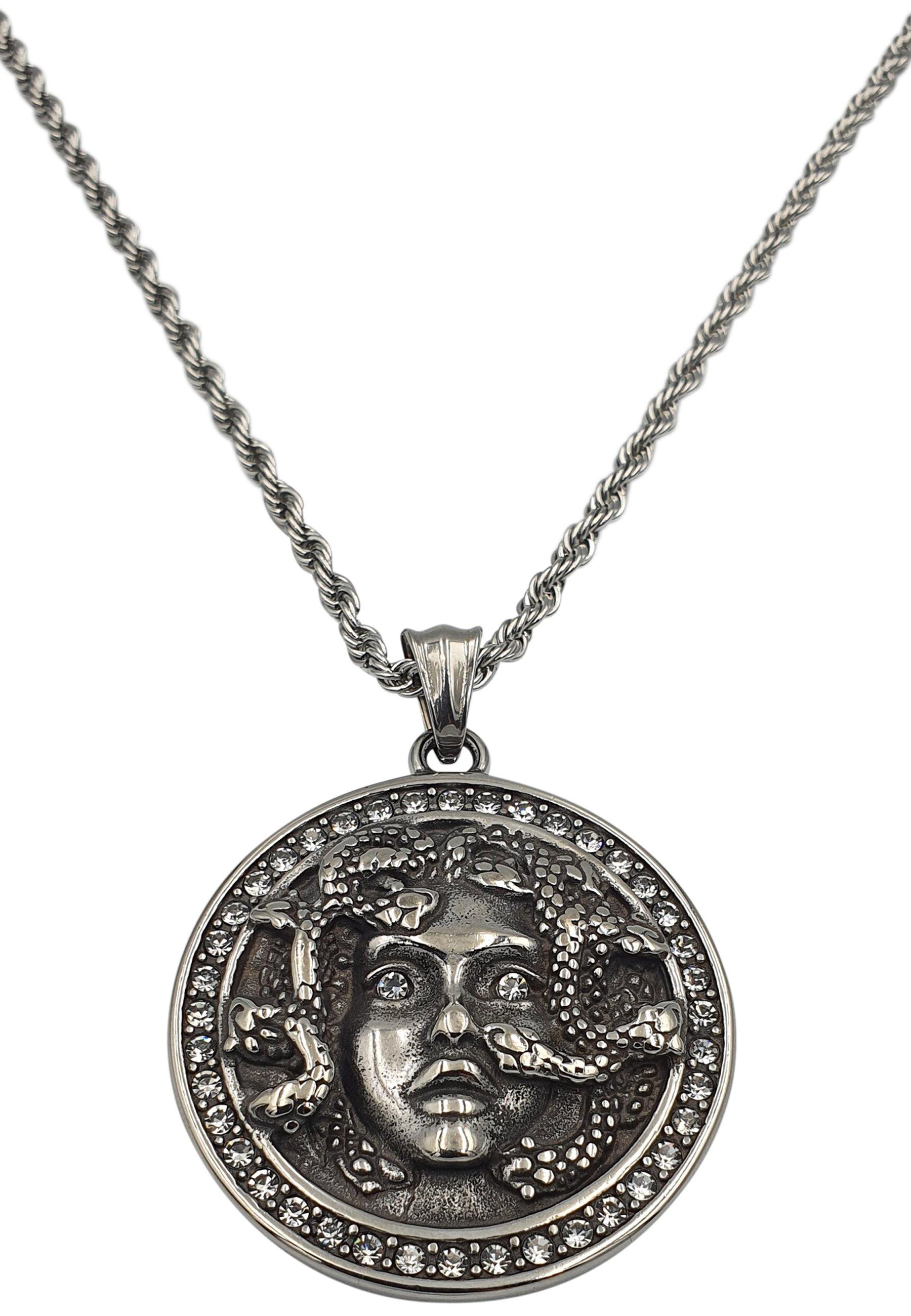 Medusa Kette Damen Silber 60 cm von HEBE JEWELS