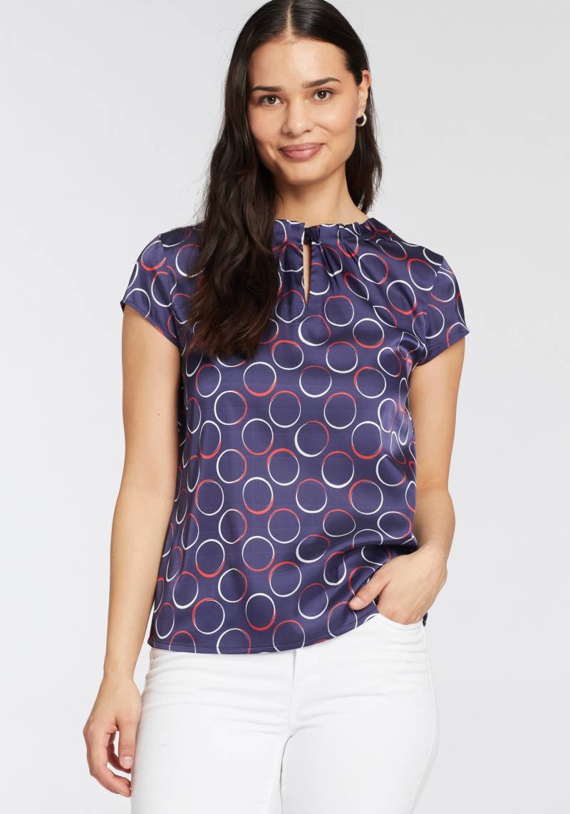 HECHTER PARIS Druckbluse, mit Raffung am Hals von HECHTER PARIS
