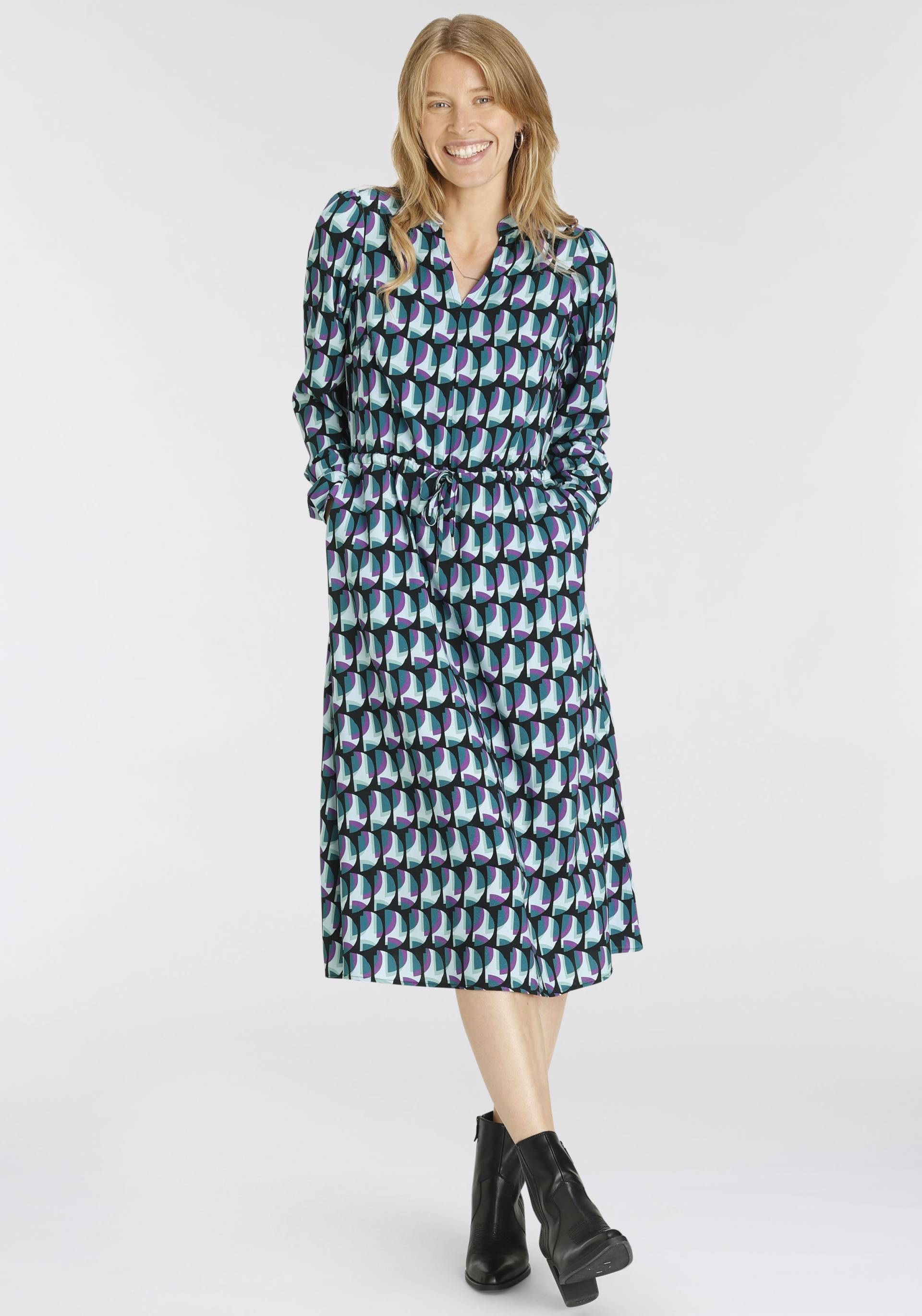 HECHTER PARIS Hemdblusenkleid, mit elegantem Allover-Print von HECHTER PARIS