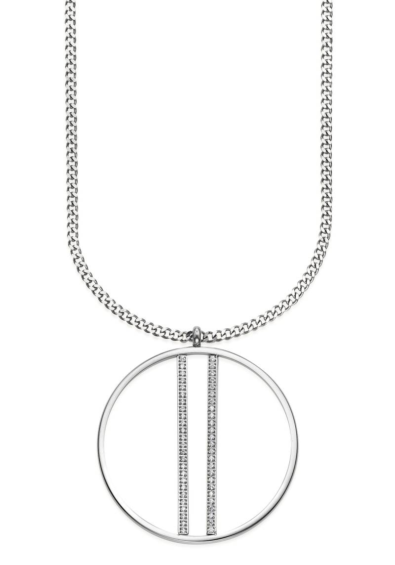 HECHTER PARIS Kette mit Anhänger »Schmuck Geschenk Edelstahl Halskette Kreis Rund Stäbchen«, mit Topas von HECHTER PARIS